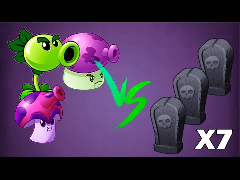 Which Plant Can Defeat 7 Gravestone Using Only 1 Plant Food? - PvZ 2 Challenge