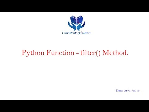 82 Python Functions Filter Method