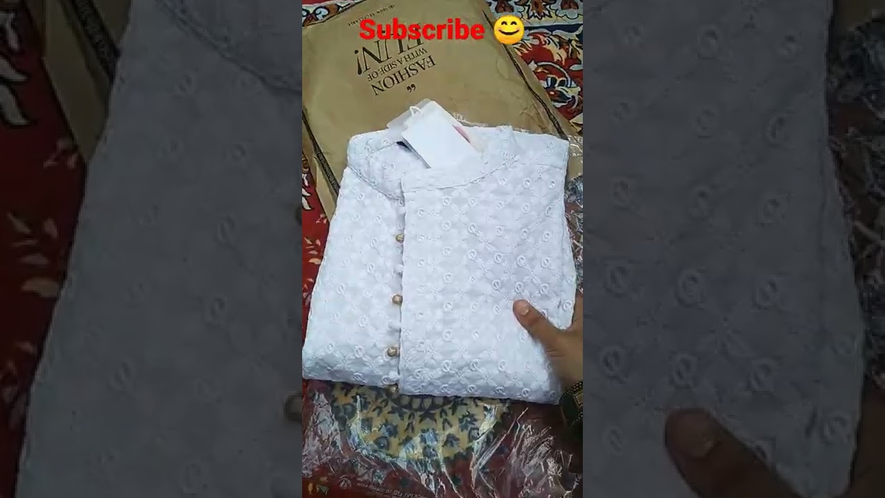 Watch video Unboxing of men's white embroidered kurta from Myntra #shorts #myntrahaul #myntraonlineshopping 🛍️😊. Now Unboxing of men's white embroidered kurta from Myntra #shorts #myntrahaul #myntraonlineshopping 🛍️😊.