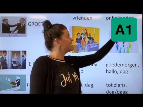 NT2 A1 LES 8 👋groeten, hallo, tot ziens dag mevrouw 🚺 goedemorgen DOEIII! TC1.2 #learndutch