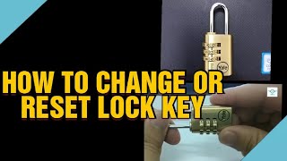 How to Reset or Change Password in Padlock Key by Benjbin. Ph