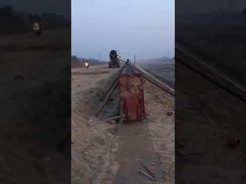 #wall #concrete #Ganga caenal works going on at site #Bulandshahar wall concrete Ganga caenal works