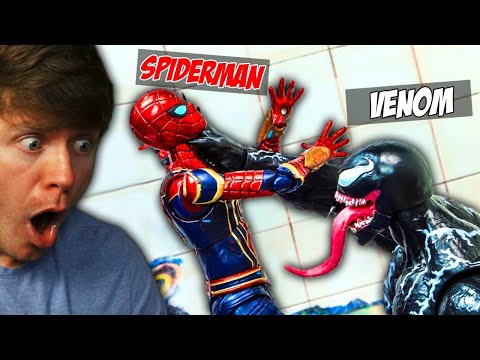 SPIDERMAN vs VENOM but as ACTION FIGURES!? (Crazy)