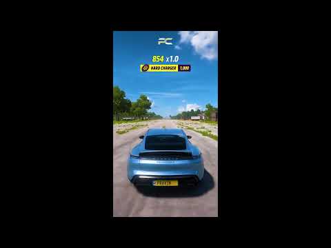 Highest Jump with Porsche Taycan Turbo Electric