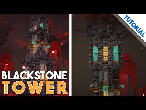 How to Build a Blackstone Tower (Minecraft 1.16 Tutorial)