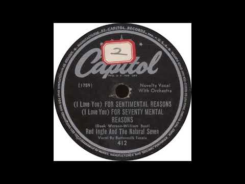 Capitol 412   (I Love You) For Sentimental Reasons - Red Ingle And The Natural Seven
