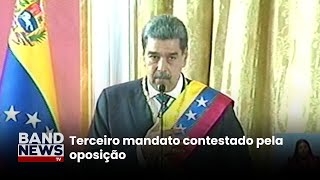 Nicolás Maduro discursa ao tomar posse na Venezuela |BandNews TV
