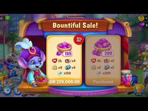 @Fishdom Buy 35% Diamonds on Bountiful Sale! Atlantis Cup Stage 135