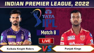 KKR vs PBKS IPL 2022 Match 8 news wankhede stadium l Kolkata knight riders vs Punjab Kings match