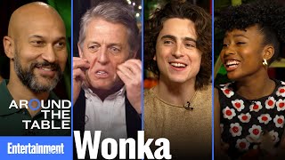 'Wonka' Cast Recall Hugh Grant's Oompa Loompa Dance | Around the Table | Entertainment Weekly