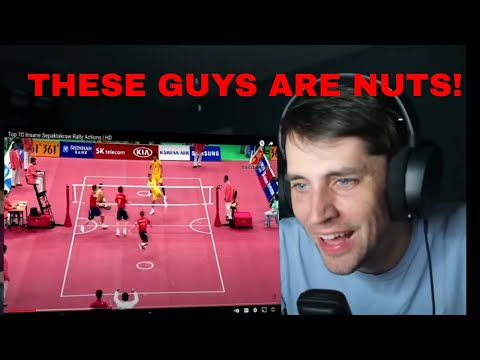 Sepak Takraw *AMERICAN REACTION* to LONG RALLYS (first watch)