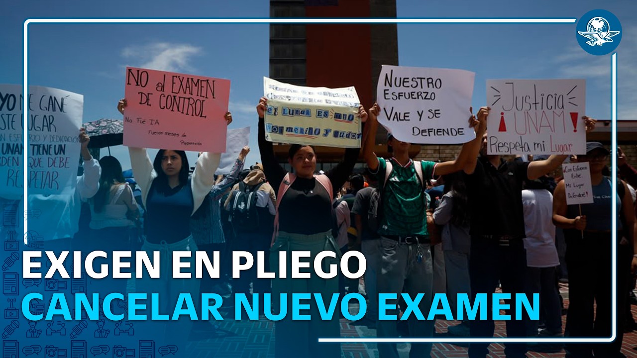 ¿Qué exigen los aspirantes aceptados en la UNAM que rechazan el examen de control?