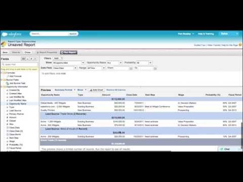 Salesforce.comレポート入門 (Intro to Salesforce.com Reporting)