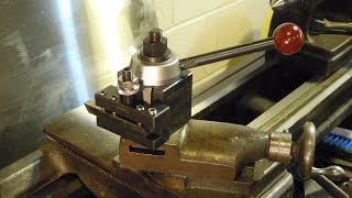 Phase II AXA Quick Change Tool Post, Logan Lathe Install
