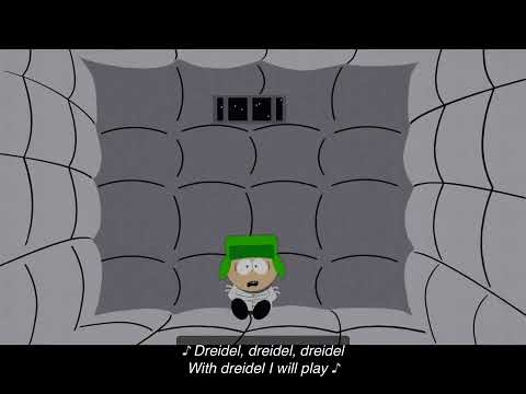 kyle singing the dreidel song in south park mental house