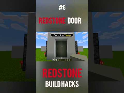 🚪Ultimate Redstone Door Build Tutorial! #Shorts
