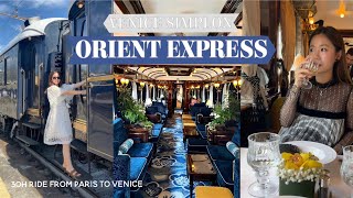 30h on the Venice Simplon Orient Express Paris to Venice💙 1人66万🧳世界最高峰の寝台列車、オリエント急行でパリからベネチア