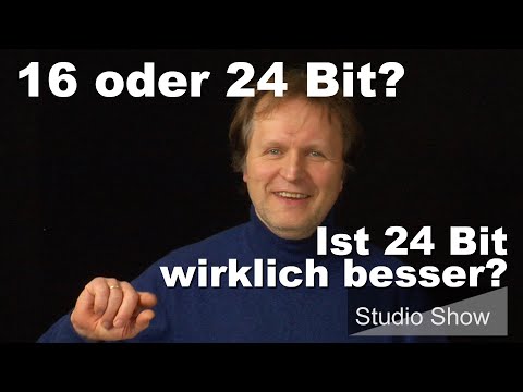 Recording mit 24 Bit - wozu braucht man das? Was hört ein Mensch? Was die Wortbreite bewirkt.