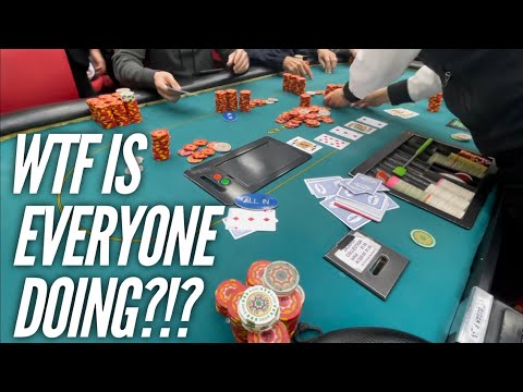 INSANE ACTION as soon as I sit down!! Poker Vlog Ep 88