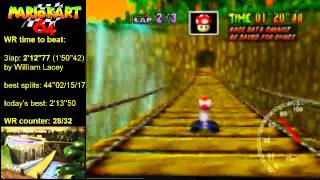 MK64 - former world record on D.K.'s Jungle Parkway - 2'12''74 (NTSC: 1'50''40)