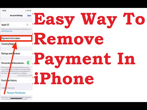 Remove Payment Method In iPhone/iPad - YouTube