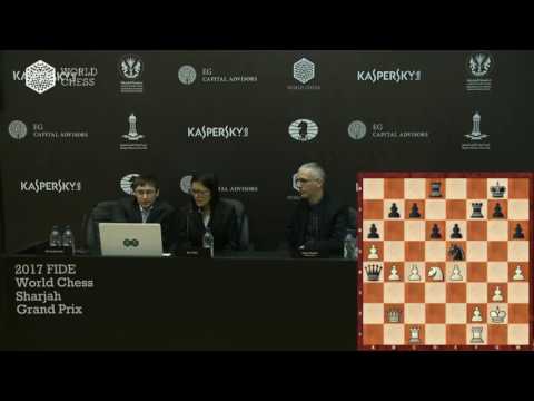 Round 3  Press conference with Hou Yifan and Jakovenko