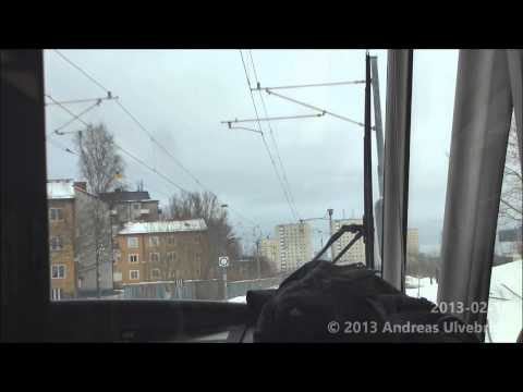 Tvärbanan A32 Tram Ride Alvik-Sickla Udde