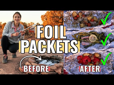 HOW TO MAKE FOIL PACKETS FOR CAMPING (aka Hobo Meals): How to assemble, fold, and cook!