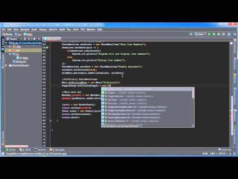 JavaFX Java GUI Tutorial - 24 - RadioMenuItem