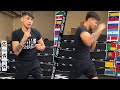 RYAN GARCIA THROWING LIGHTING UPPERCUTS LIKE CANELO AS HE TRAINS TO KO JOSEPH DIAZ JR
