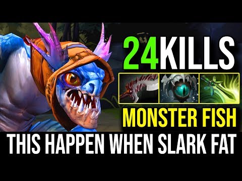 Monster Fish [Slark] When He Gets Fat No One Can Kill Him 24Kills By Nando | Dota 2 Highlights