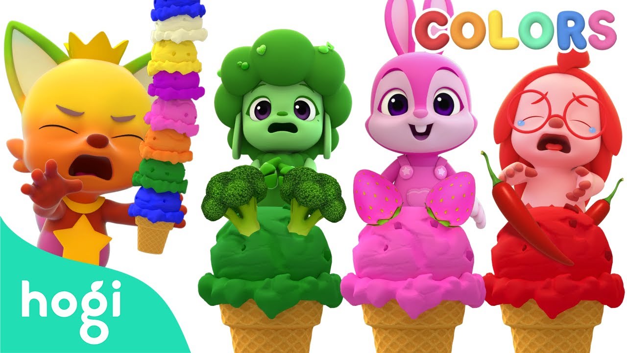 [NEW✨] 🌈 🍦 Learn Colors with Colorful Ice Cream Shop｜Colors for Kids｜Hogi Colors｜Hogi Pinkfong