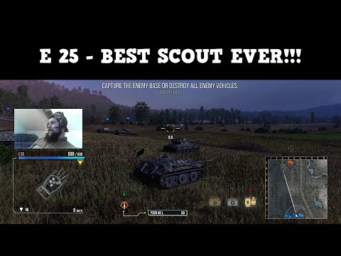 E 25 "BEST SCOUT EVER" Gameplay at "PROKHOROVKA" map - WoT Console