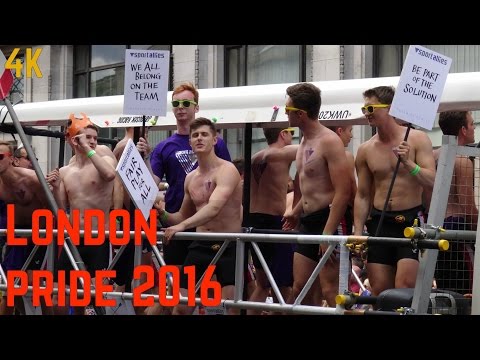 LONDON LGBT PRIDE PARADE 25TH JUNE 2016 FILMED IN 4K