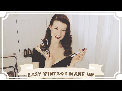 Easy Everyday Vintage Make Up [CC] Video