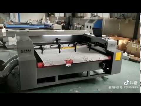 fabric textile laser cutting machine four laser heads with autofeeding systerm 1810