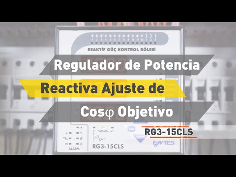 RG3 - 15 CLS Regulador de Potencia Reactiva - Ajuste de CosØ Objetivo