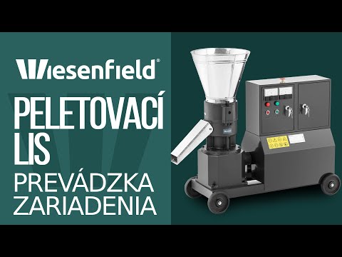 Video - Peletovací lis - max. 300 kg/h - Ø 200 mm - 2 válce