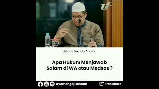 Download lagu Hukum Menjawab Salam di WA atau Medsos - Ustadz Firanda Andirja mp3 Download lagu Hukum Menjawab Salam di WA atau Medsos - Ustadz Firanda Andirja mp3