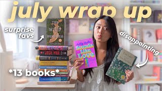 I read 13 books in July... let's talk about it | READING WRAP UP 📚⭐️