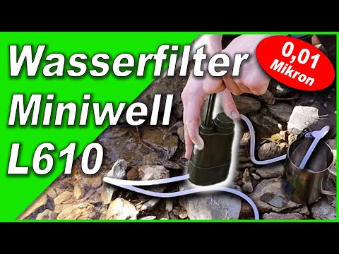 Outdoor WATER FILTER Highlander Miniwell L610 💧 0.01 microns for bacteria AND viruses!