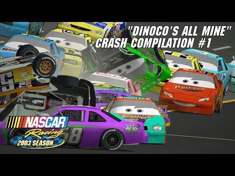 "Dinoco's All Mine" Crash Compilation | NASCAR Racing 2003 Season