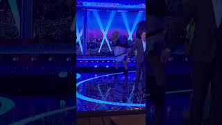 Shrek falling on stage at Ant and Dec Saturday night takeaway