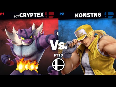 FT10 | cryptex (Incineroar, Little Mac) vs Konstns (Terry, Ike, Wolf, Ganondorf, Joker)