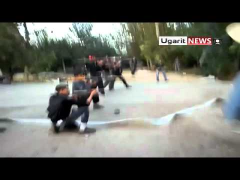 تفجير دبابة T72 لقوات النظام من قبل لواء أبابيل حوران في مدينة دمشق في محافظة دمشق