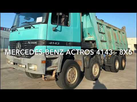 Degroote Trucks: Mercedes-Benz Actros 4143 - 8x6 tipper truck for sale