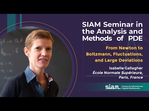 Seminar In the Analysis and Methods of PDE (SIAM PDE): Isabelle Gallagher
