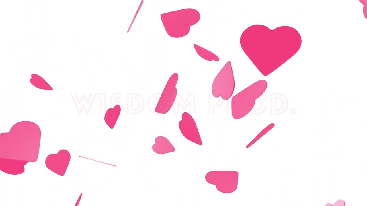 4K Falling Pink Hearts Overlay Animation – Transparent Alpha Channel