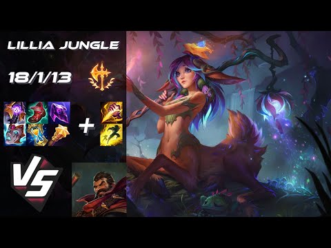JUNGLE Lillia vs Graves - NA Grandmaster Patch 14.6