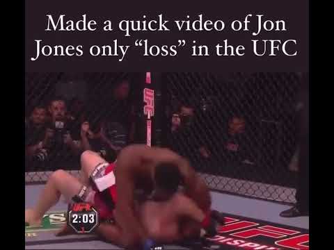 Jon Jones only loss in the UFC